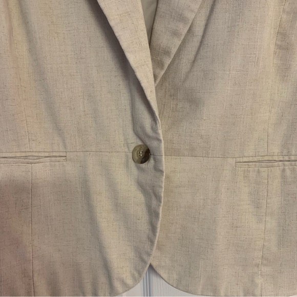 Size 18 Sag Harbor Linen Blend oversized single breast Blazer - Picture 3 of 5